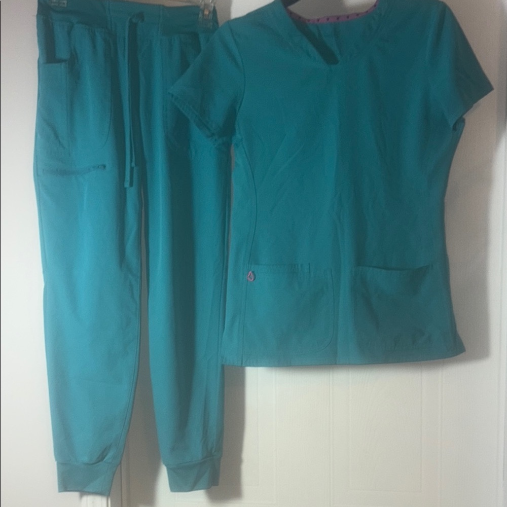 Teal Scrub Set